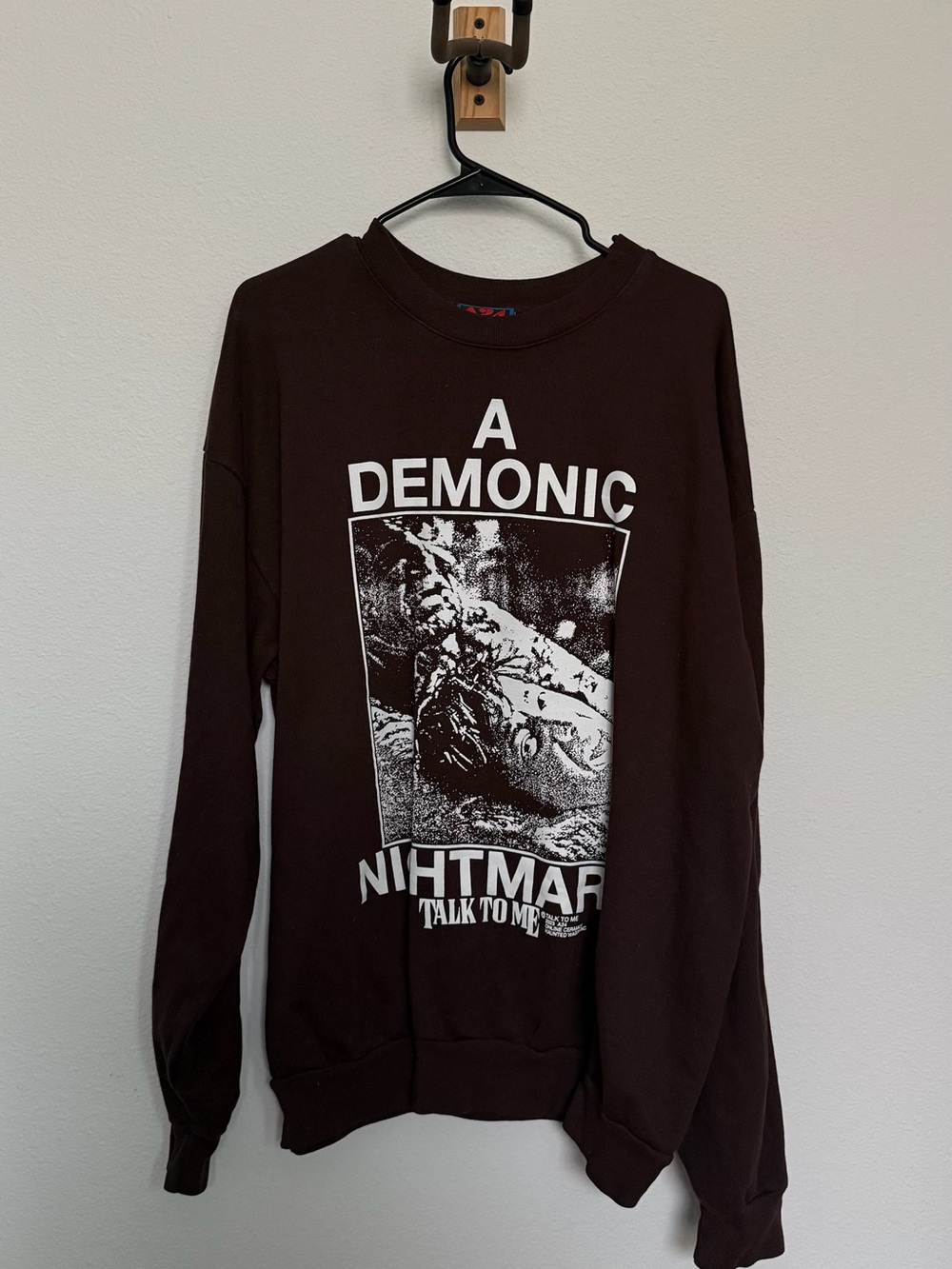 A24 Talk to Me Graphic Long-Sleeve Shirt - Brown